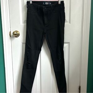 Hollister High Rise Black Jean Distressed Legging 5, 27
